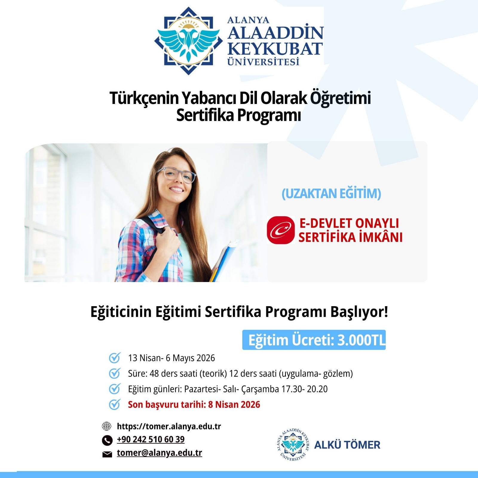 Türkçenin Yabancı Dil Olarak Öğretimi Sertifika Programı Başlıyor